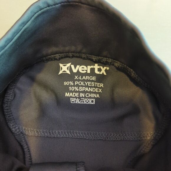 Vertx Runner 1/4 Zip Shirt Mens XL Black Gray Running Long Sleeve Thumb Holes - Picture 6 of 7